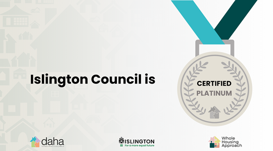 Islington Council are DAHA Platinum Accredited